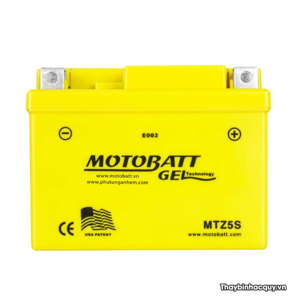 Bình ắc quy Motobatt Gel MTZ5S 12V-4Ah