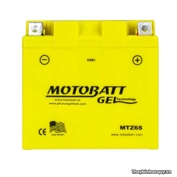 Bình ắc quy Motobatt Gel MTZ6S 12V-6Ah